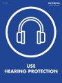 Znak nakazu - Naklejka BHP w j. angielskim - Use hearing protection ESB-N-015-ENG