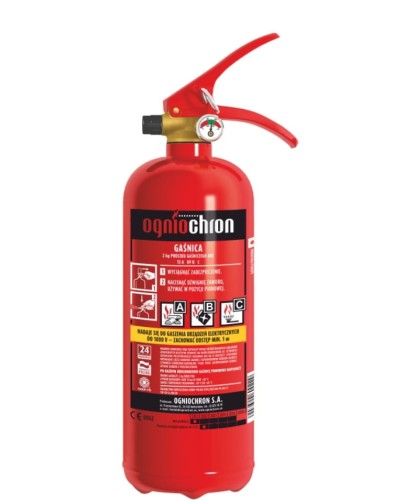 Gaśnica proszkowa Ogniochron GP-2xABC/M - 2kg