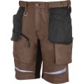 Spodnie ochronne krótkie Slim Fit Lahti PRO L40711 brązowe