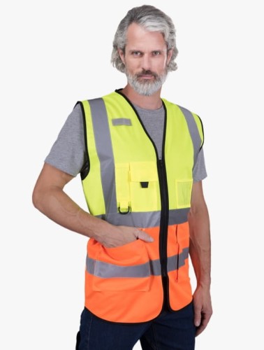 Kamizelka ostrzegawcza męska REIS KOS-ZIP