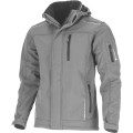 Kurtka soft-shell z kapturem ocieplana Lahti PRO L40951 szara